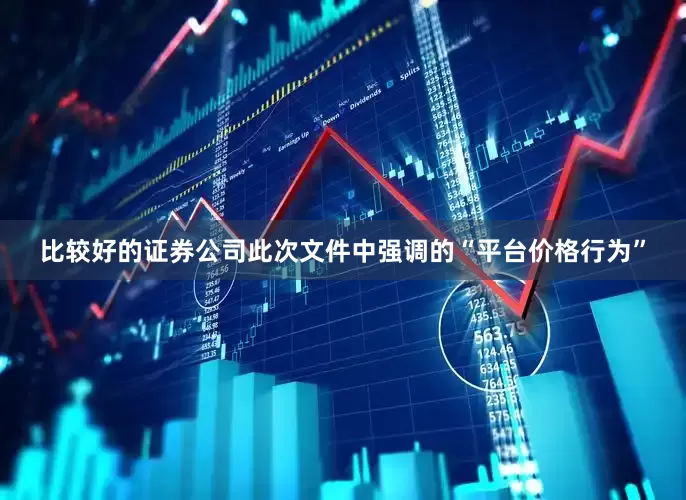 比较好的证券公司此次文件中强调的“平台价格行为”