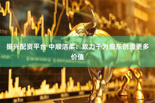 振兴配资平台 中顺洁柔：致力于为股东创造更多价值