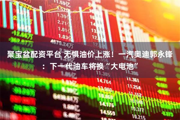 聚宝盆配资平台 无惧油价上涨！一汽奥迪郭永锋：下一代油车将换“大电池”