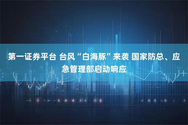 第一证券平台 台风“白海豚”来袭 国家防总、应急管理部启动响应